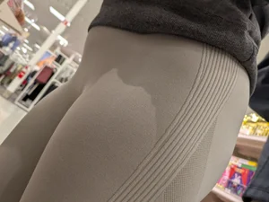 VTL Bend Over - Cheeks Eating White Spandex!