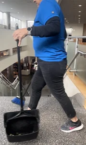 Creepshots of a chubby mature janitor