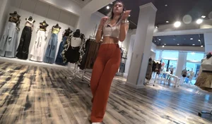 Amazing Latina Orange flares  NOT OC