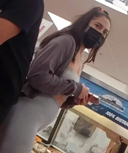 Busted by Latina light gray leggings