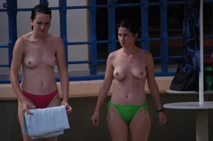 Verna topless beach girls out in the sun