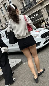 Short skirt cheeks hanging out this petite Spanish lunchable