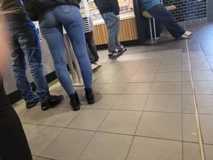 Jeans ass at McDonalds