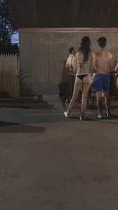 Party babes in bikinis and swimmsuits