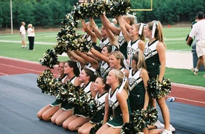 Candid cheerleaders