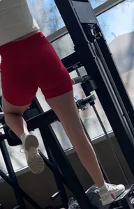 College Gym Girls (PART 40) RED SHORTS Edition