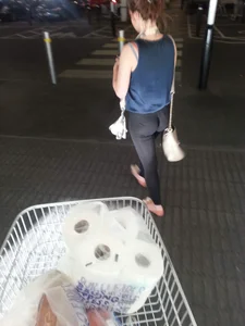 Awesome Hot Candid Bubble Ass in Leggings Street Creepshot