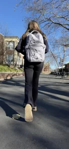 Example of shape>size - upshot of tight white girl in flares