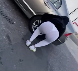 Sexy white thong