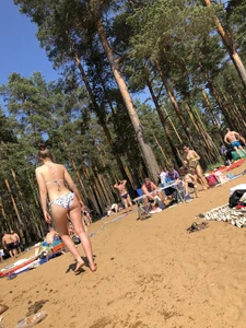 Girl in Swimsuit at the Lake Beach Candid Gallery