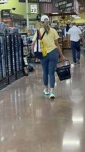 Cute Blonde Shopping