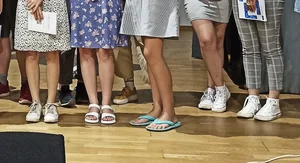 Female Legs Group Creepshot