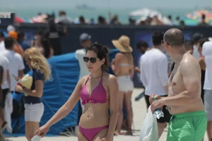 Candid Florida beach and bikini girls