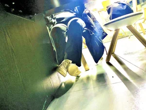 Legs Under the Table Creepshot