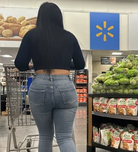 Slim Latina tight ass in jeans