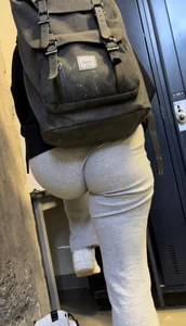 More Shots Of The Somewhat Jiggly College Girl In Loose Grey Sweats
