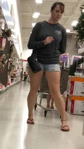 Short shorts running errands