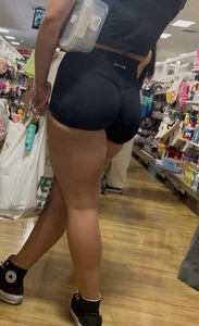 Ass and thighs of literal perfection in DFYNE shorts (OC)