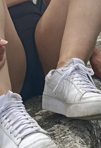 Candid Wife in Spandex Shorts And a Top Crotch Closeup Creepshots