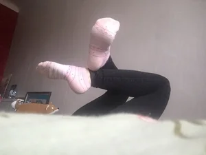 Thin Legs in Socks Home Creepshot