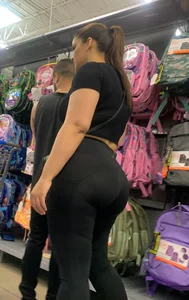 Caught this fine babe for a second time! Her ass is huge!