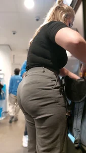 Office Pants Phat Ass Blonde PAWG