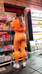 Mexican in leggings with a perfect ass… excellent VPL