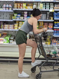 White chicks in green shorts