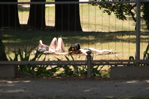 Creepshots of some girls in the park getting some sun in bikinis