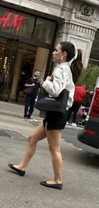 Short skirt cheeks hanging out this petite Spanish lunchable
