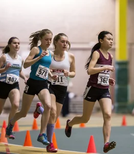 Canadian girls at an Alberta track and field tournament