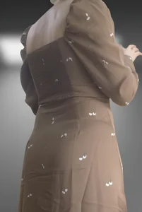 Mature milf in a dress with saggy tits creespshot