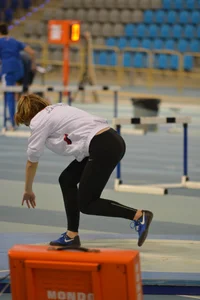 Candid track and field girls