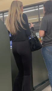 Cute blonde with a tight ass