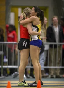 Canadian girls at an Alberta track and field tournament