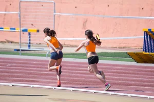 Candid track and field girls