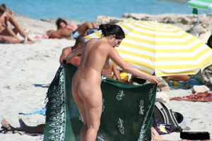 Bunch of sexy ladies on a nude beach