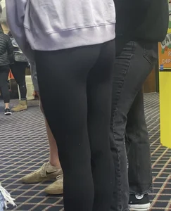 Skinny teens in the arcade