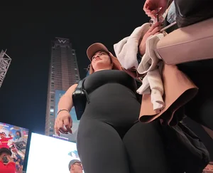 Fat Ass Colombian in black leggings(OC)