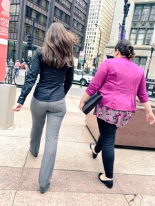 Booty in Tight Pants Street Candid Gallery
