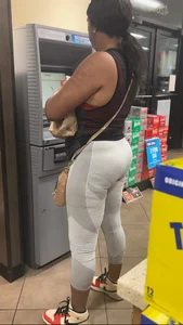 Thick Ebony MILF Ass Sitting Nice In White Tights (upshots, closeups)