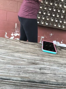 Coworker with a nice ass in leggings