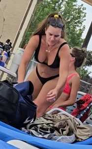 Pool Moms and juicy booty [OC]