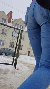 Teen crossing the street