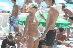 Continesti nude beach girls in Romania