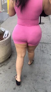 BBL Latina Milf in Pink Onepiece