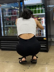 Fit South Indian squatting and shopping (oc)