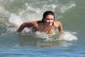 Unique bikini sexy beach girl with nice tits