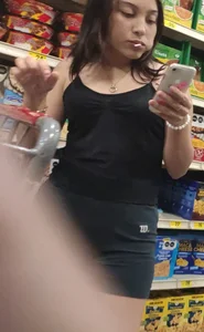 Sexyass eating sport shorts at store! Pt. 1