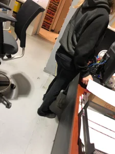 Blonde co worker